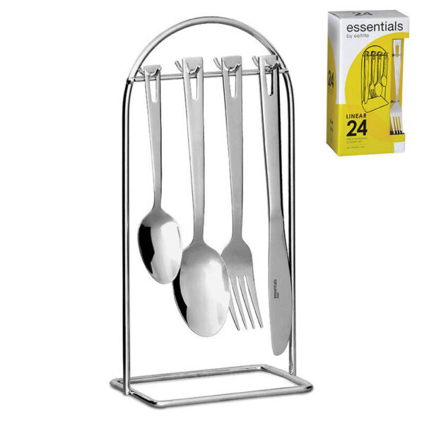 Linear Hanging Cutlery Set - 24pc