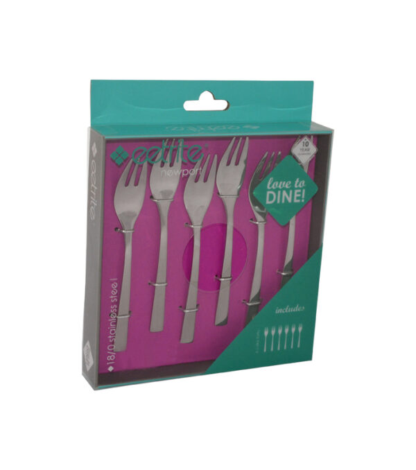 Newport Cake Forks Boxed - 6pc