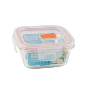Square Borosilicate Glass Container - 320ml
