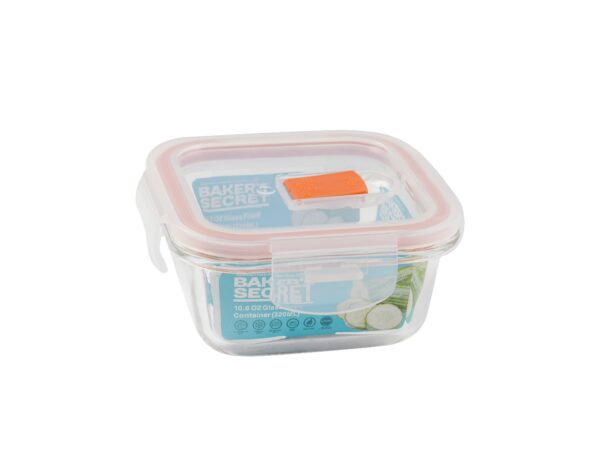 Square Borosilicate Glass Container - 320ml