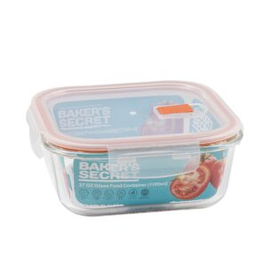 Square Borosilicate Glass Container - 1100ml