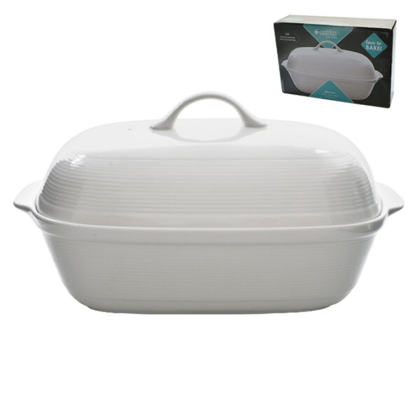 Rectangular Casserole With Lid - Large