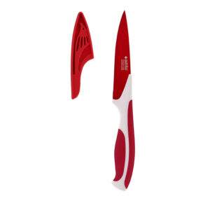 Paring Knife With Cover - Red