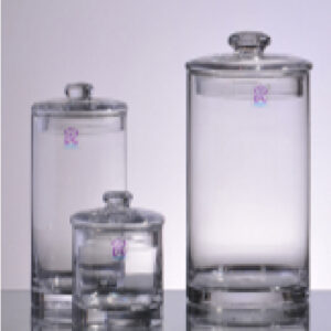 Clear Storage Jar - 14.5x14.5x26cm