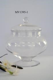 Round Glass Apothecary Jar