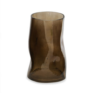 Triangular Vase - Amber
