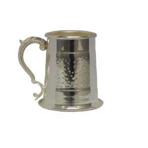 Silver Plated Hammered Tankard