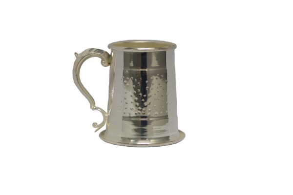 Silver Plated Hammered Tankard