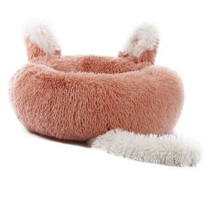 Plush Donut Bed - Peach, 50cm