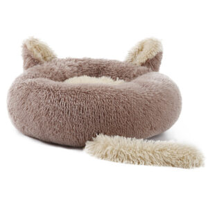 Plush Donut Bed - Beige, 50cm
