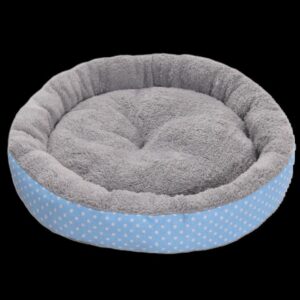 Round Pet Bed - Large, Blue Grey