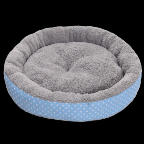 Round Pet Bed - Large, Blue Grey