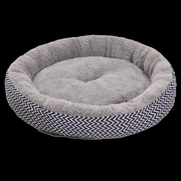Round Pet Bed - Large, Brown