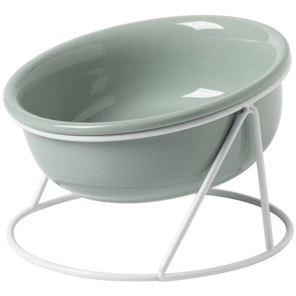 Ceramic Bowl With Stand - Sage, 600ml