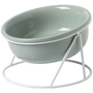 Ceramic Bowl With Stand - Sage, 800ml